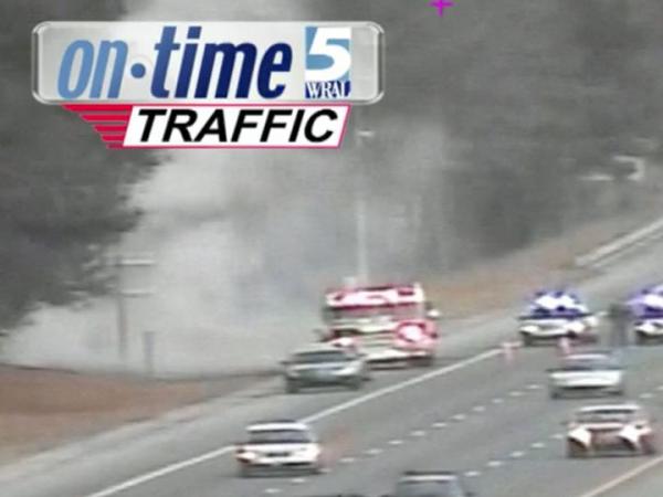 Brushfires dot I-40 in Raleigh, arson suspected