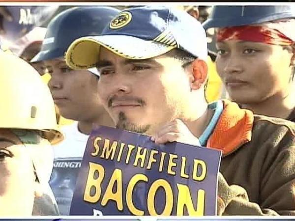 Smithfield Workers, Supporters Gather for Protest