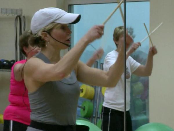 Garner drum class gives pulsing energy to exercise