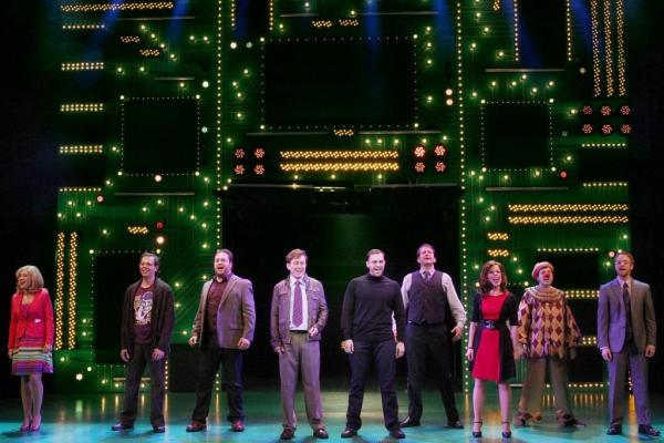 "Nerds" is the tale of the fictional rivalry between Macintosh creator Steve Jobs and Microsoft's Bill Gates. (Image from NC Theatre)