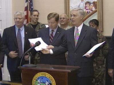 Easley Military Bill Signing