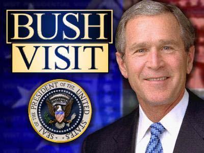 Bush Visits Biotech Plant in Franklinton