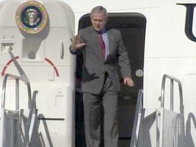 President Bush Arrives at RDU (unedited)