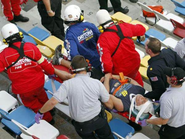 Angier guy injured at Daytona race