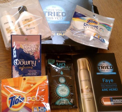 P&G samples and coupons