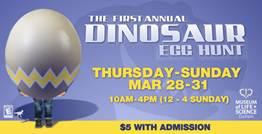 Dino Egg Hunt at the Museum of Life and Science