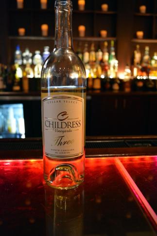 The first wine we sampled - the 2011 Childress "Trio" White Blend. 