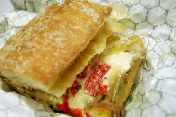 Porchetta's Mediterranean sandwich