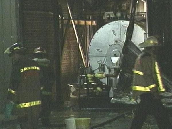 An early morning fire broke out in the area of a boiler near Meredith College's dining hall. (WRAL-TV5 News)