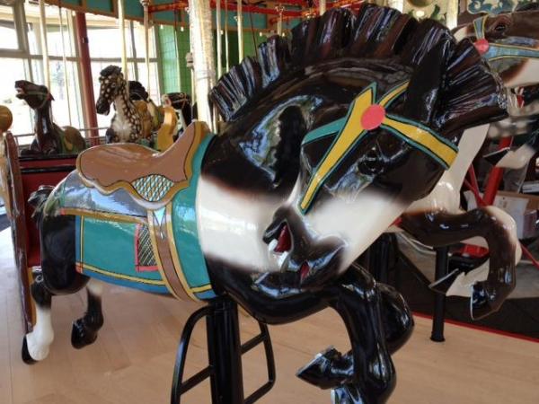 Horse at Chavis Park carousel