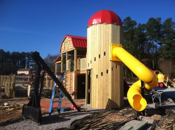 Work continues on Knightdale park, playground
