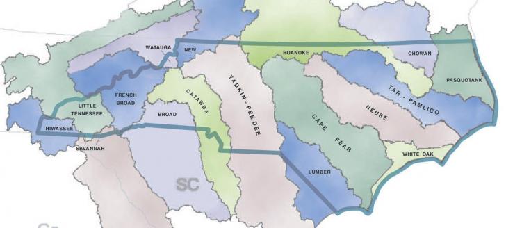 NC River Basin Map