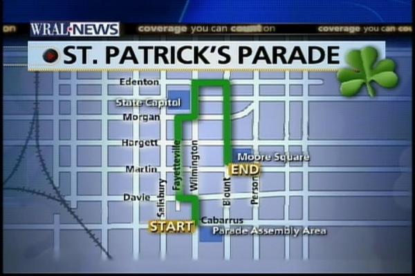 St. Patrick's Day Parade Route