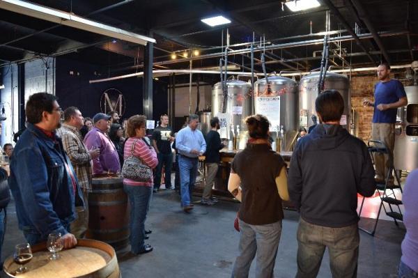 A look at the Mystery Brewing tour. (Photo by the NC Beer Guys)