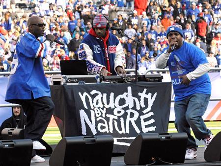 Naughty By Nature at MetLife Stadium, East Rutherford, N.J. 
(February 7, 2012) (AP Photo)