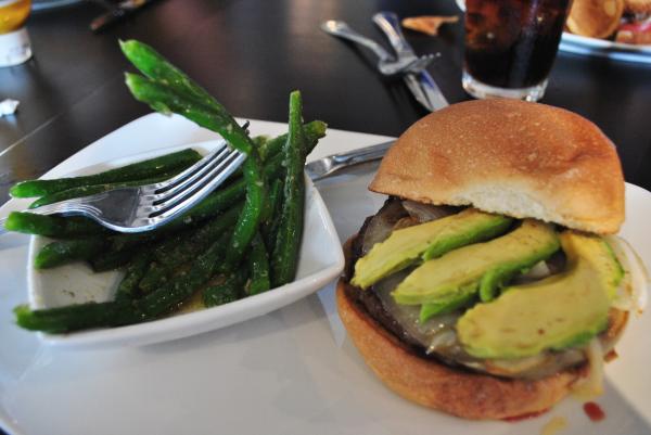 One of the many burgers at the OC Bar and Grill.