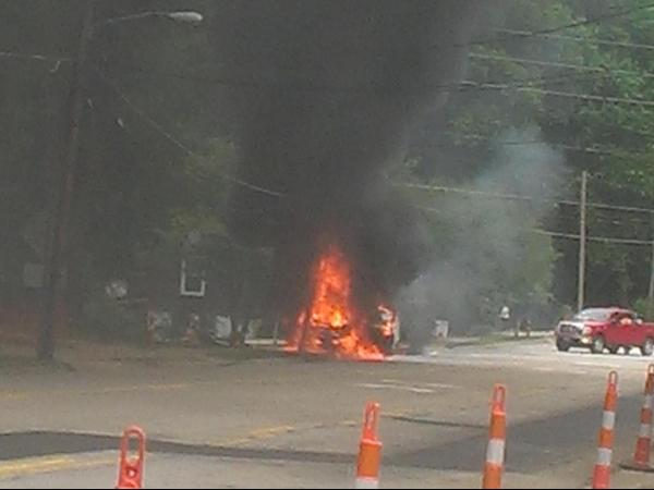 Transformer fire in Cary
