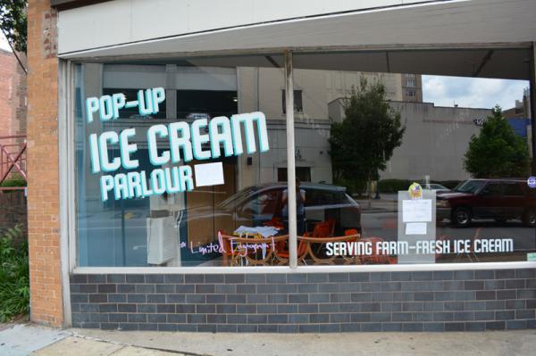 pop up ice cream parlour