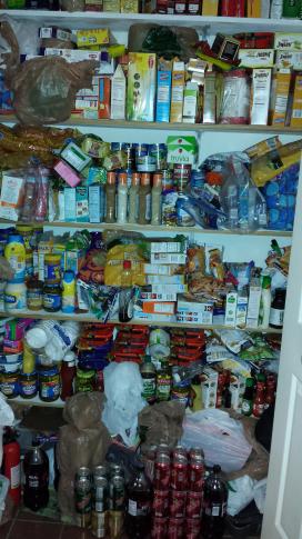 Faye's pantry BEFORE the clean-up!