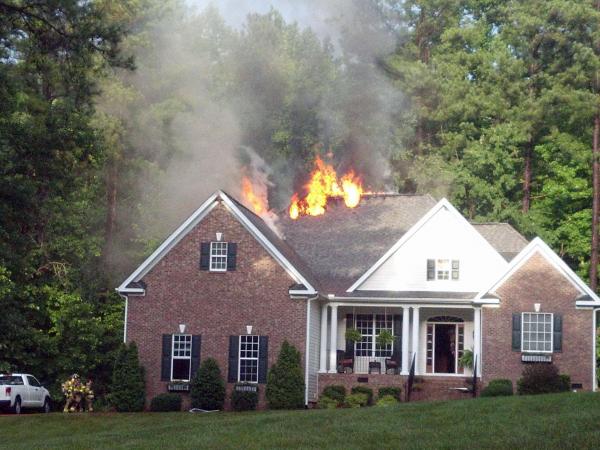 Wake Forest home damaged in fire
