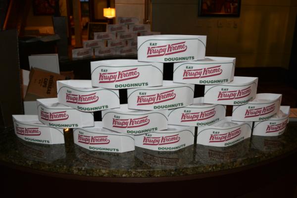 Krispy Kreme Doughnuts were one of the secret ingredients at Fire in the Triangle on July 10, 2013.