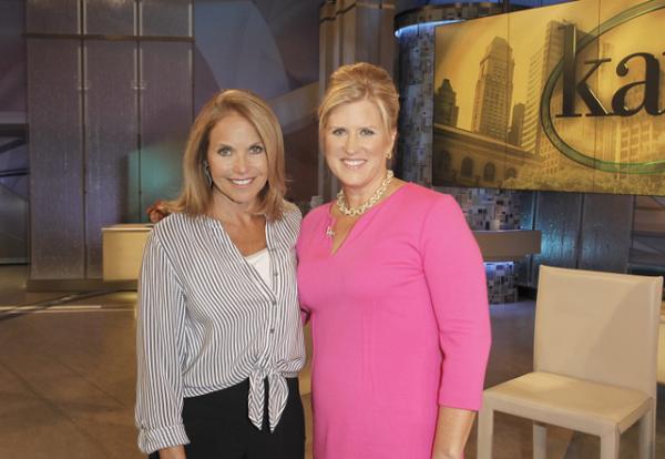 Laurie Watson with Katie Couric