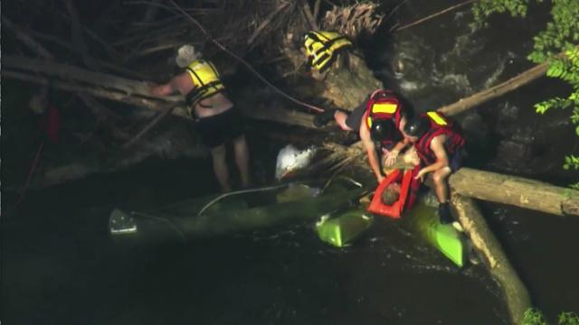 Rescuers use Sky 5 video to track trapped boats