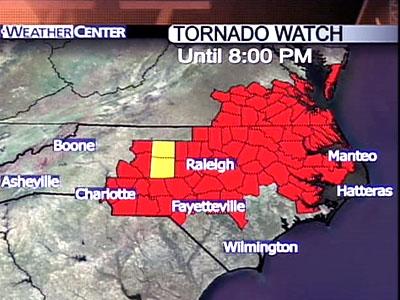 Tornado Watches in Effect Sunday