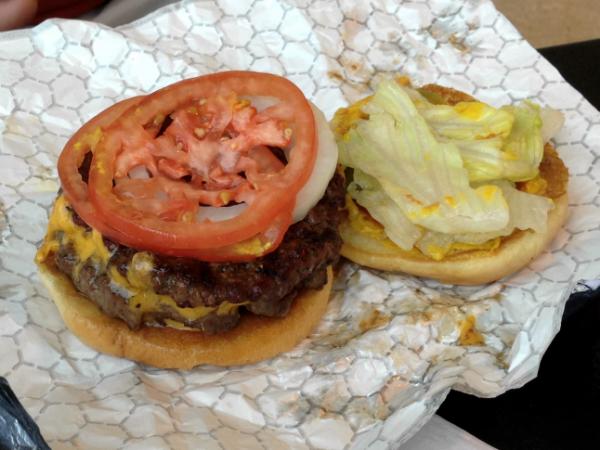 Double burger from Corbett's Burgers
