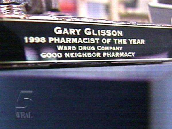 Gary Glisson was named the 1998 Pharmacist of the Year. (WRAL-TV5 News)