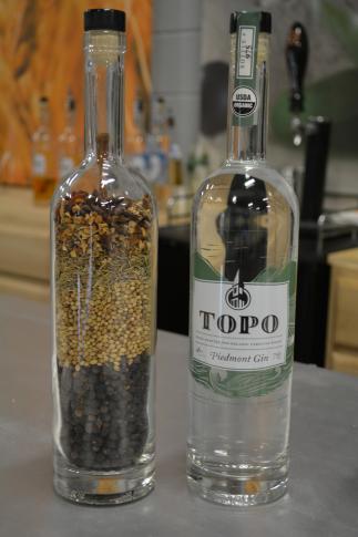 A look at the ingredients used in TOPO's Piedmont Gin.