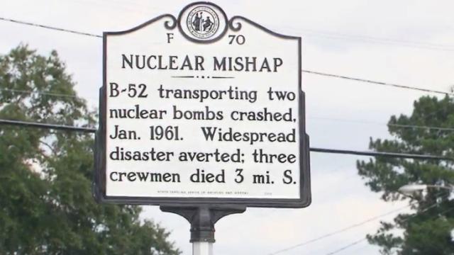 Nuclear bomb nearly dropped over Goldsboro in 1961