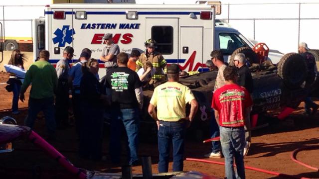 State Fair derby driver injured when car flips