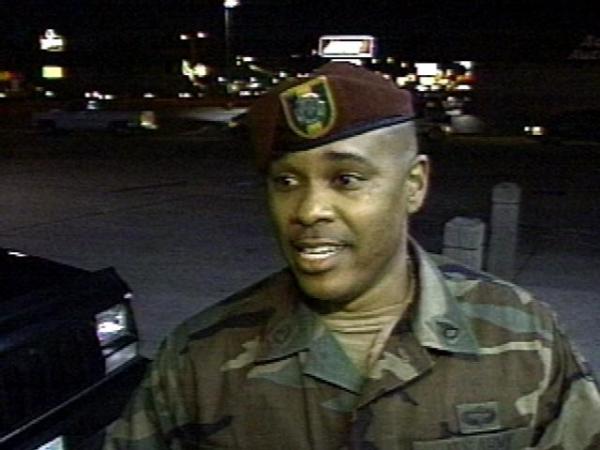 Sgt. Vincent Poole said that it was about time that the U.S. attacked Iraq.(WRAL-TV5 News)