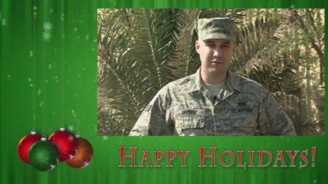 Holiday greetings from the military