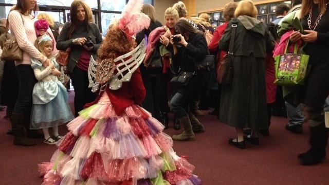 The fairy godmother greets fans at the Raleigh Little Theatre