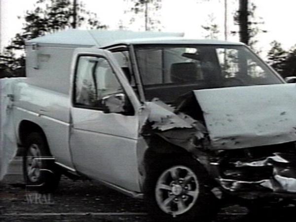 This is one of the vehicles involved in the fatal wreck(WRAL-TV5 News)