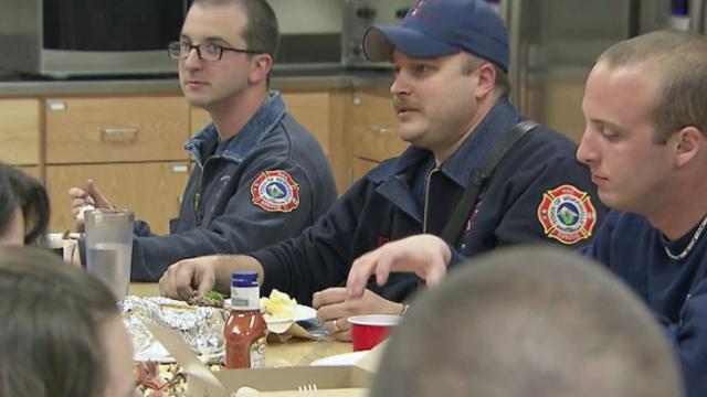 Morrisville firefighters spend Christmas on the job