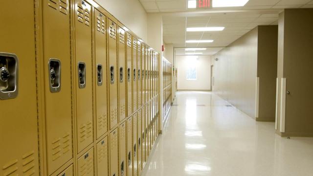 Modern high schools have fewer lockers, more space to socialize
