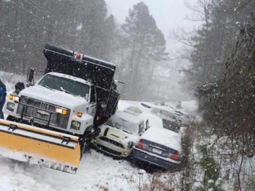 Winter storm forces gridlock across NC