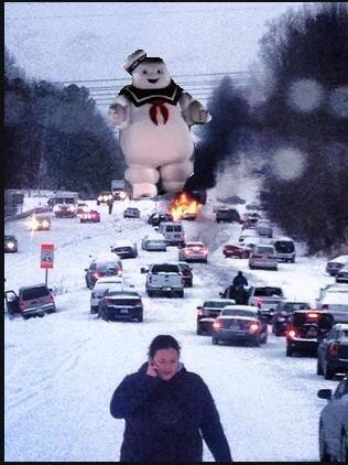 NC snow meme: Attack on Glenwood Ave