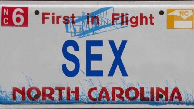 Sex, drugs, profanity among NC's rejected license plates