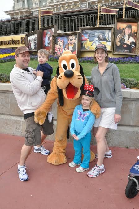 Malcolm, Henry, Maggie and Helen Green on Henry's Make-A-Wish trip to Disney World. 