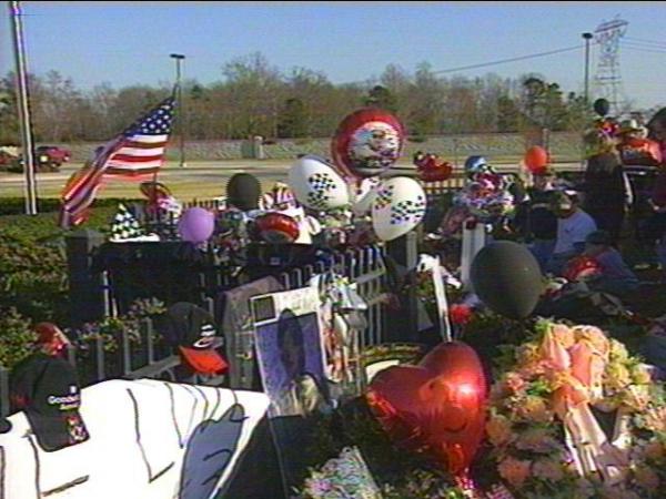 Dale Earnhardt fans came by early and often Monday to say goodbye to someone who many considered the greatest NASCAR driver of all time.(WRAL-TV5 News)