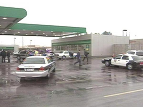 Two state troopers were assaulted by a motorist Tuesday morning at a BP gas station in Durham.(WRAL-TV5 News)
