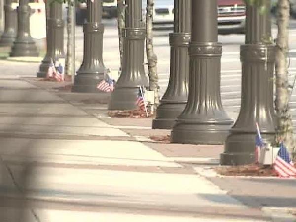 Benson Stakes Out National Colors for Soldier's Funeral