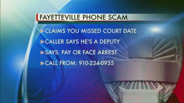 Fayetteville police: Phone scam targeting elderly