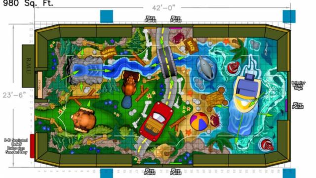 Triangle Town Center play area rendering