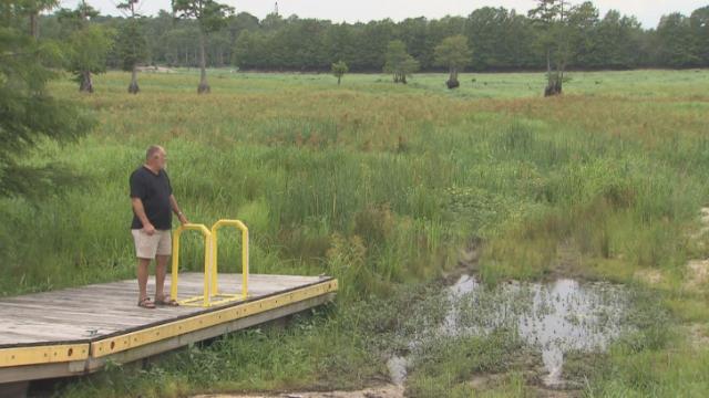 Residents angry after state drains Godwin pond