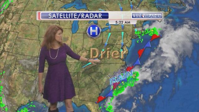 Drier air arriving Friday, Sept. 26
